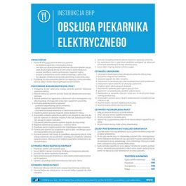 Instrukcja Bhp Obs Uga Piekarnika Elektrycznego