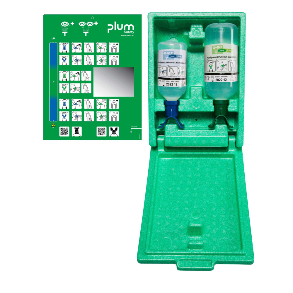 Stacja PLUM EMERGENCY EYE WASH DUO zamykana - 500ml,1000ml (nr 4810) Stacja PLUM EMERGENCY EYE WASH DUO zamykana - 500ml,1000ml (nr 4810)