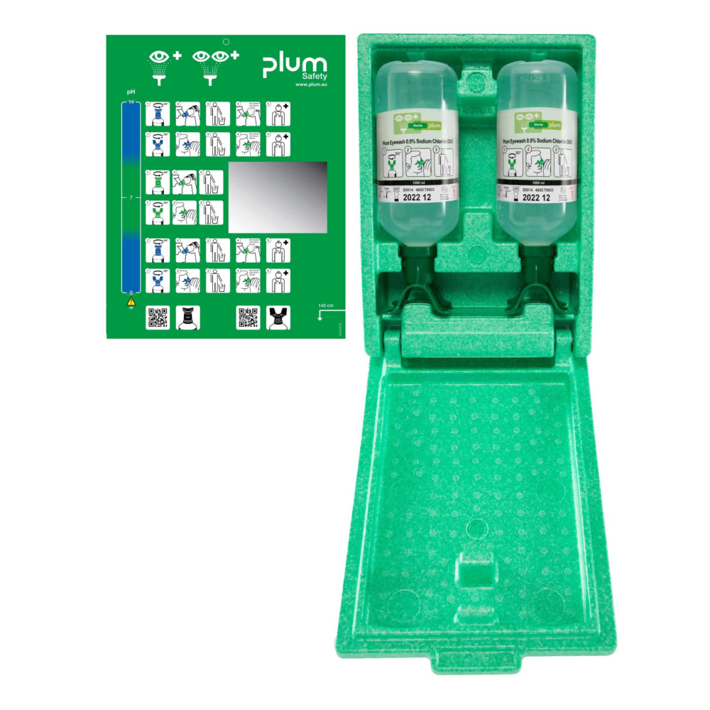 Stacja PLUM EYE WASH DUO zamykana - 2 x 1000ml (nr 4816) Stacja PLUM EYE WASH DUO zamykana - 2 x 1000ml (nr 4816)