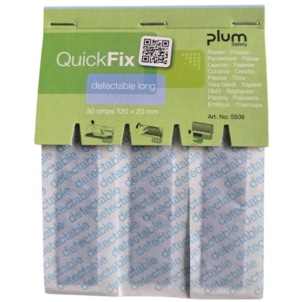 Plastry wykrywalne PLUM QuickFix (nr 5509) - długie Plastry wykrywalne PLUM QuickFix (nr 5509) - długie