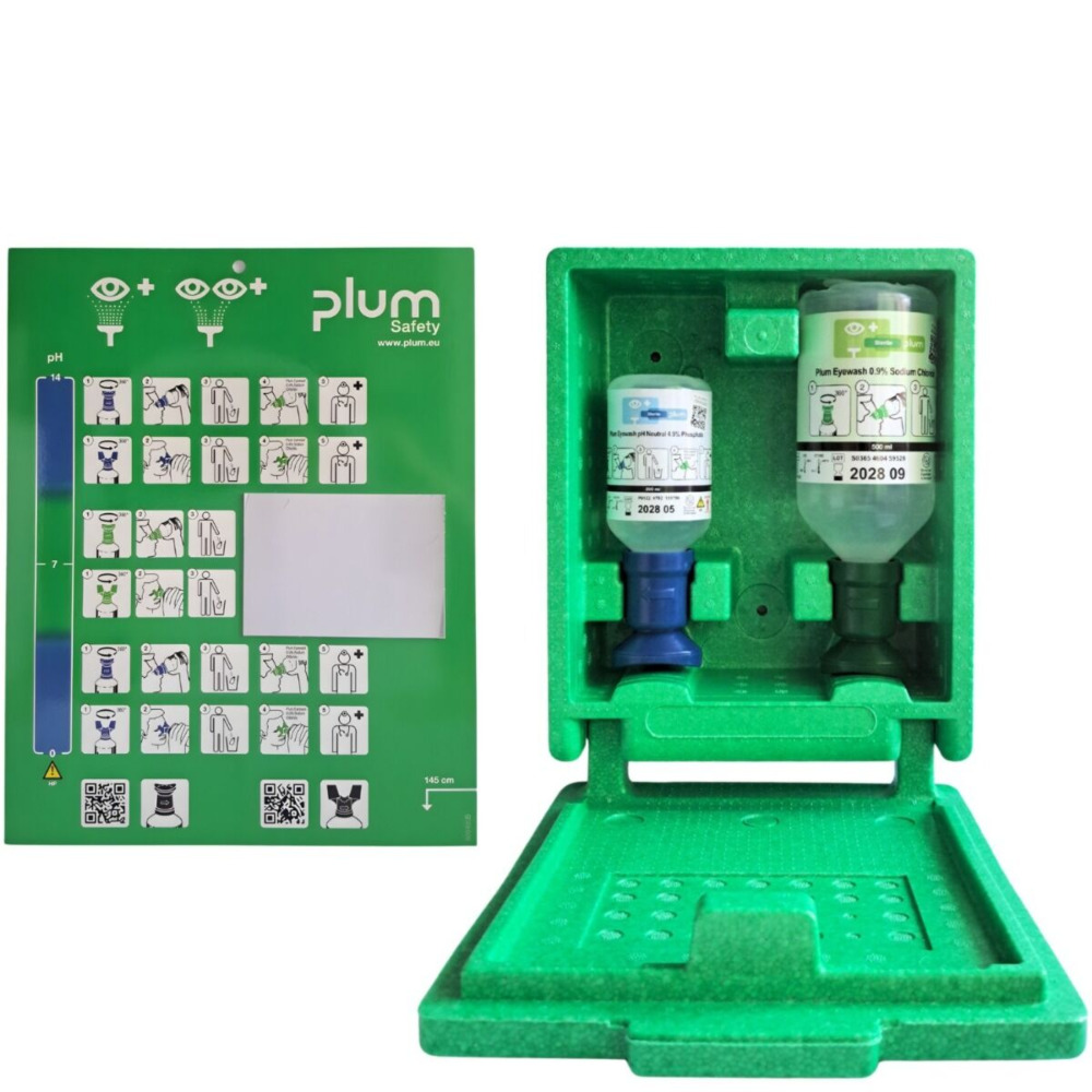 Stacja PLUM EMERGENCY EYE WASH zamykana - 200ml, 500ml nr 4789 (4787) Stacja PLUM EMERGENCY EYE WASH zamykana - 200ml, 500ml nr 4789 (4787)