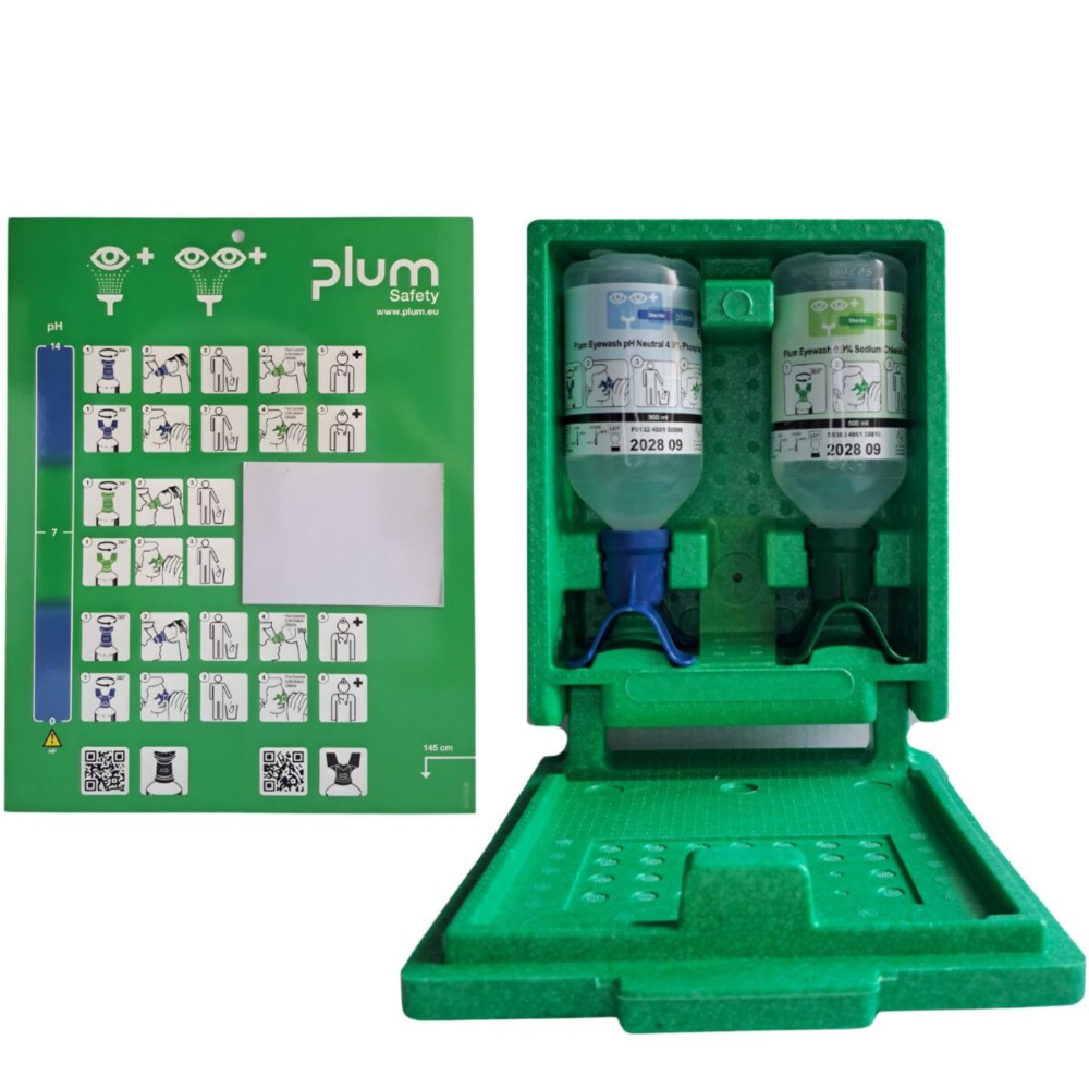 Stacja PLUM EMERGENCY EYE WASH DUO zamykana - 2 x 500ml (nr 4862) Stacja PLUM EMERGENCY EYE WASH DUO zamykana - 2 x 500ml (nr 4862)