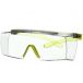 Okulary ochronne bezbarwne 3M SecureFit 3701SGAF - oprawka limonkowa
