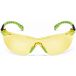 Okulary ochronne żółte 3M Solus S1203SGAF - oprawka czarno-zielona