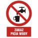 GC004 BK PN - Znak "Zakaz picia wody"