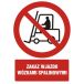 GC006 BK PN - Znak "Zakaz wjazdu wózkami spalinowymi"