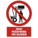 GC017 BK PN - Znak "Zakaz przebywania pod ciężarem"