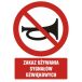 GC021 BK PN - Znak "Zakaz używania sygnałów dźwiękowych"