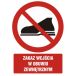 GC023 DJ FN - Znak "Zakaz wejścia w obuwiu zewnętrznym"