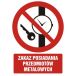 GC025 BK PN - Znak "Zakaz posiadania przedmiotów metalowych"