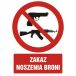 GC026 DJ FN - Znak "Zakaz noszenia broni"
