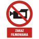 GC029 BK FN - Znak "Zakaz filmowania"