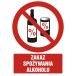 GC031 BK FN - Znak "Zakaz spożywania alkoholu"
