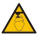GE025 D2 PN - Znak "Ostrzeżenie przed niebezpieczeństwem urazu głowy"