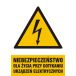 HA006 BK PN - Znak "Niebezpieczeństwo dla życia przy dotykaniu urządzeń elektrycznych"