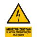 HA007 BU PN - Znak "Niebezpieczeństwo dla życia przy dotknięciu przewodów"