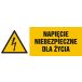 HB002 BL PN - Znak "Napięcie niebezpieczne dla życia"