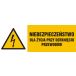 HB007 AI FN - Znak "Niebezpieczeństwo dla życia przy dotknięciu przewodów"
