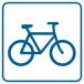 RA057 B2 PN - Piktogram "Ścieżka dla rowerzystów (przechowalnia rowerów)"