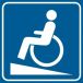 RA115 B4 FN - Piktogram "Podjazd dla niepełnosprawnych"