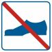 RA506 B2 PN - Piktogram "Zakaz używania obuwia"