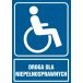 RB027 BK FN - Piktogram "Droga dla niepełnosprawnych"