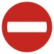 SA001 E2 PN - Znak drogowy "Zakaz wjazdu"