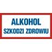 ND002 BF PN - Znak "Alkohol szkodzi zdrowiu"