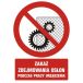 GC044 BK FN - Znak "Zakaz zdejmowania osłon podczas pracy urządzenia"