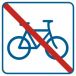 RA518 B4 FN - Piktogram ''Zakaz dla rowerów''