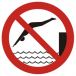 GB037 C1 FN - Znak "Zakaz skakania do wody"