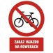 Znak GC065 - "Zakaz wchodzenia z wózkami" - 15x22,5cm; folia