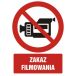 GC053 BK PN - Znak "Zakaz filmowania"