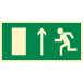 AC013 CE FE - Znak "Kierunek do wyjścia drogi ewakuacyjnej w górę (znak uzupełniający)"