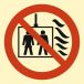 Znak "Nie używać dźwigu w przypadku pożaru" BB021