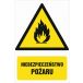 BC001 BB PN - Znak "Niebezpieczeństwo pożaru"