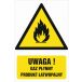 Znak "Uwaga! Gaz płynny - produkt łatwopalny" BC002