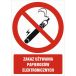 Znak "Zakaz używania papierósów elektronicznych" GC086