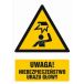 GF017 DJ FN - Znak "Uwaga - niebezpieczeństwo urazu głowy"