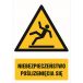 GF019 EI PN - Znak "Niebezpieczeństwo poślizgnięcia się"
