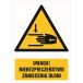 Znak "Uwaga, niebezpieczeństwo zgniecenia dłoni" GF039