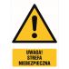 Znak ''Uwaga Strefa niebezpieczna'' GF049