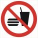 Znak ''Zakaz wstępu z jedzeniem i piciem" GP022