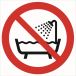 Znak ''Zakaz używania urządzenia w wannie, pod prysznicem i w zbiorniku z wodą" GP026