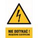 Znak "Nie dotykać! Urządzenie elektryczne"