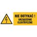HB001 BL PN - Znak "Nie dotykać! Urządzenie elektryczne"