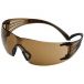 Okulary ochronne brązowe 3M SecureFit 405SGAF - zauszniki czarno-brązowe