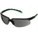 Okulary ochronne szare 3M Solus S2030ASP-BLK - oprawka czarno-zielona