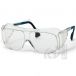 Okulary ochronne bezbarwne UVEX Visitor (nr 9161.005) - oprawka niebieska