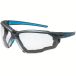 Okulary ochronne bezbarwne UVEX suXXeed z uszczelką piankową - oprawka niebiesko-szara
